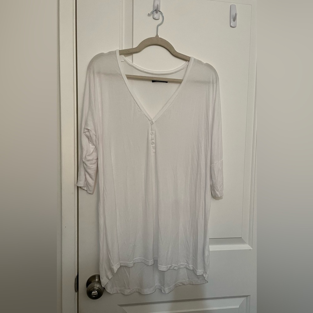 Michael Lauren White V-Neck Tunic
